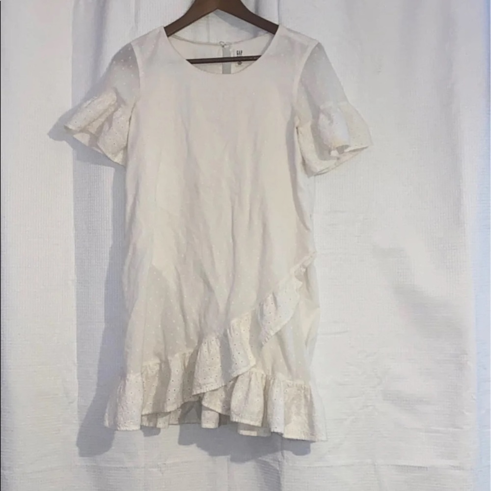 White dress short sleeve cotton kids
